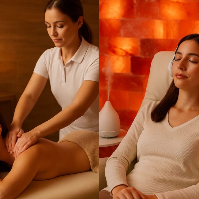 Relax Yourself in the Fall season with our Salt and Massage Therapy