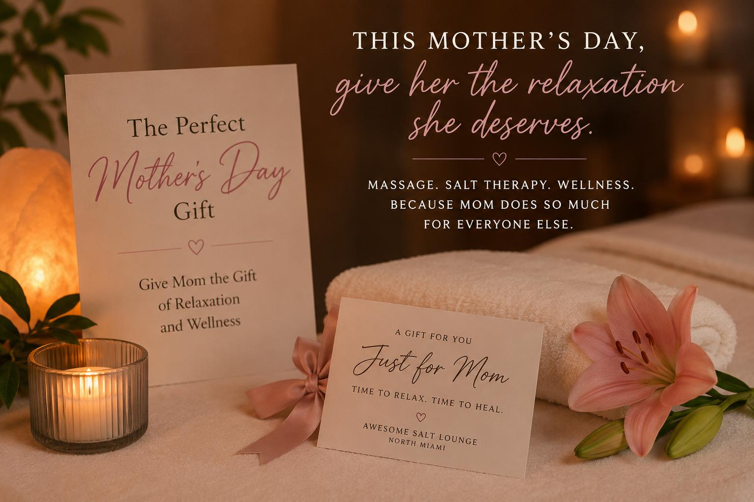 Mother’s Day Gift in North Miami Massage, Facials, and Salt Therapy